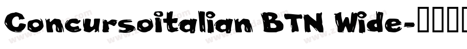 ConcursoItalian BTN Wide字体转换
